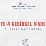 6.Sınıf Matematik Ünite-4 Cebirsel İfadeler Test-1