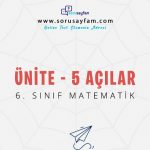 6.Sınıf Matematik Açılar Online Test-1